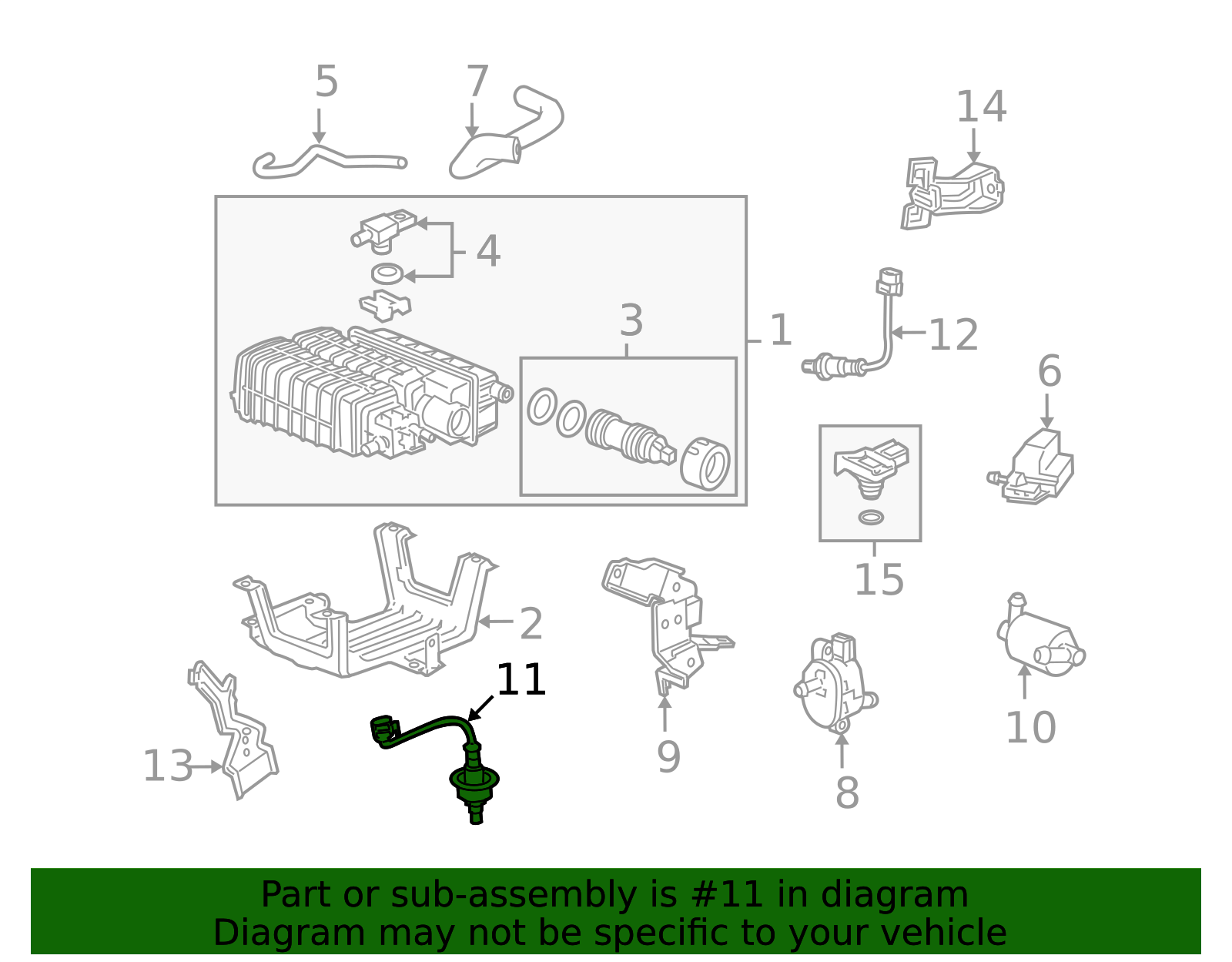 Oxygen Sensor 4-wire Fits 08-11 Honda Accord CR-V Acura 36531-R40-A01 234-9091 e