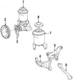 4432035430 - Steering: Power Steering Pump for Toyota: 4Runner, Pickup Image