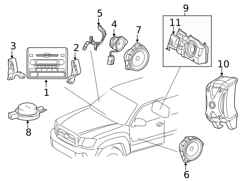 Sound System for 2011 Toyota Tacoma #0
