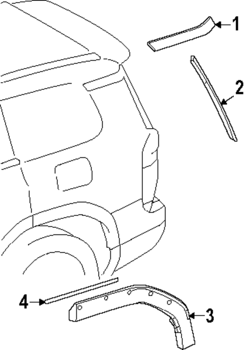 Exterior Trim - Quarter Panel for 2024 Lexus GX550 #0