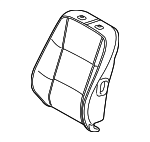 7155133350 - Body: Seat Back Pad for Lexus: ES300h, ES350 Image