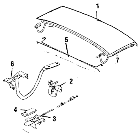 Lid & Components for 1989 Subaru DL #1