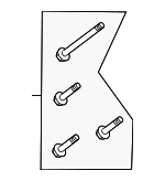 LR011068 - Engine: Bracket Bolt for Land Rover: Defender 110, Defender 130, Defender 90, Discovery, LR3, LR4, Range Rover, Range Rover Sport, Range Rover Velar Image
