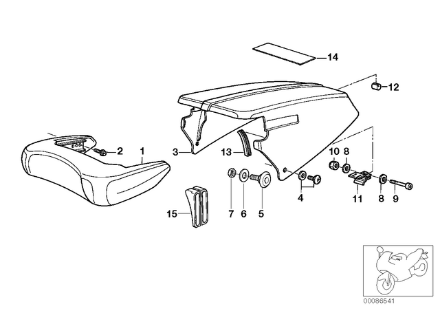 52532308548 - : Screw                     for BMW-Motorrad Image