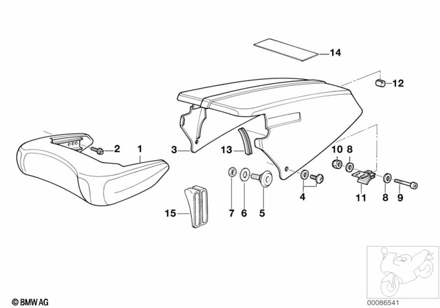 52532308556 - : Cover for BMW-Motorrad Image