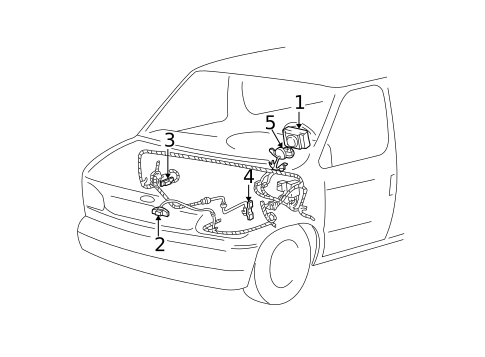 Air Bag Components for 1993 Ford E-350 Econoline #0
