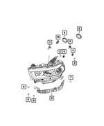 68448758AA - Electrical: Turn Signal Bulb Socket for Mopar Image