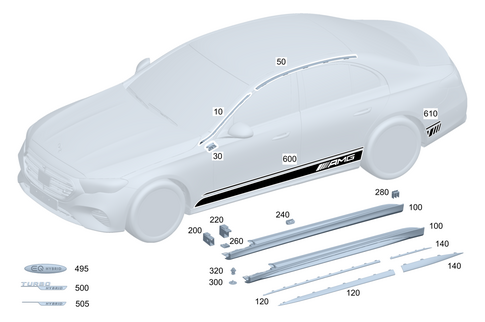 Exterior Detachable Parts for 2026 Mercedes-Benz E350 #0