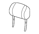 22687121 - Body: Headrest for Saturn: L200, L300, LS1, LW1, LW200, LW300 Image