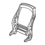 9134703 - Body: Seat Back Frame for Saturn: L100, L200, L300, LS, LS1, LS2, LW1, LW2, LW200, LW300 Image