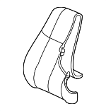 22694643 - Body: Seat Back Cover for Saturn: LS1, LS2, LW1, LW2 Image
