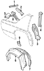 EOMY54280A52A - Body: Support Bracket for FORD Image