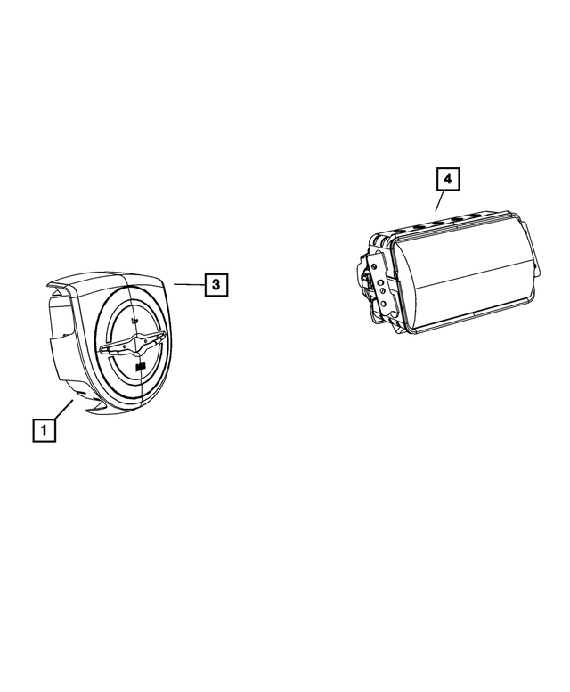 CBXZP812AA - Restraints: Driver Air Bag for Mopar Image image
