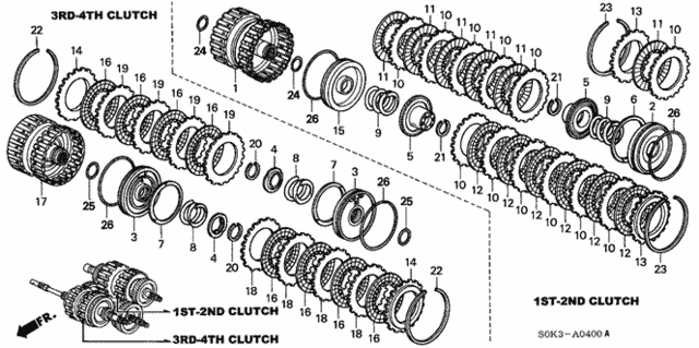 4AT Clutch for 1999 Acura TL #0