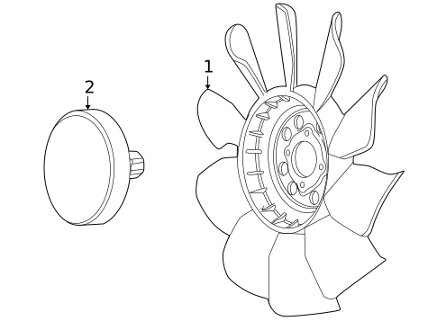 Cooling Fan for 2004 Ford Excursion #0