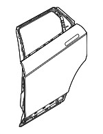 LR138384 - Body: Door Shell for Land Rover: Range Rover Evoque Image