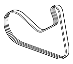 11289453611 - : Serpentine Belt for BMW: 550e xDrive, 750e xDrive, X5 Image