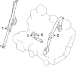 888427JA0A - : Outer Buckle for Nissan: Armada Image