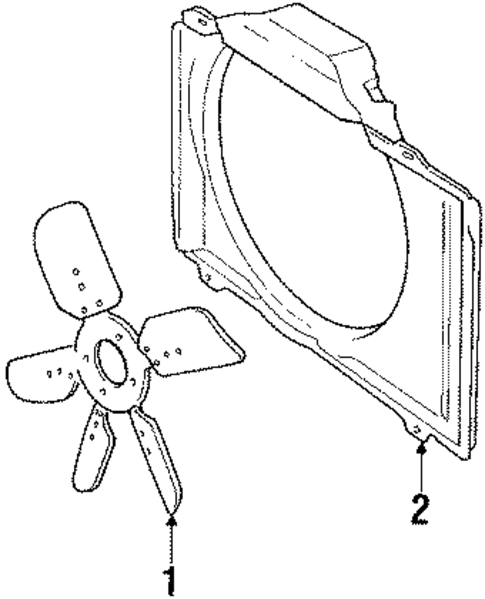 Fan for 1985 Cadillac Seville #0