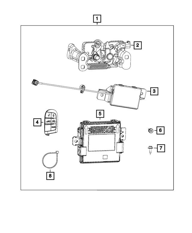 6510785AA - Mopar Accessories - Component Parts: Plastic Snap-in Nut for Mopar Image image