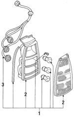 F1KY13450BA - Electrical: Tail Lamp Assembly for Ford Image