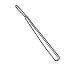 ML3Z17527A - : 2021-2024 Ford - Wiper Arm for Ford: F-150, F-150 Lightning, F-250 Super Duty, F-350 Super Duty, F-450 Super Duty, F-550 Super Duty Image