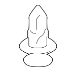 9046709227 - Body: Lower Cover Clip for Scion: iM, iQ, tC, xB | Toyota: 4Runner, Corolla iM, Mirai, RAV4 Image