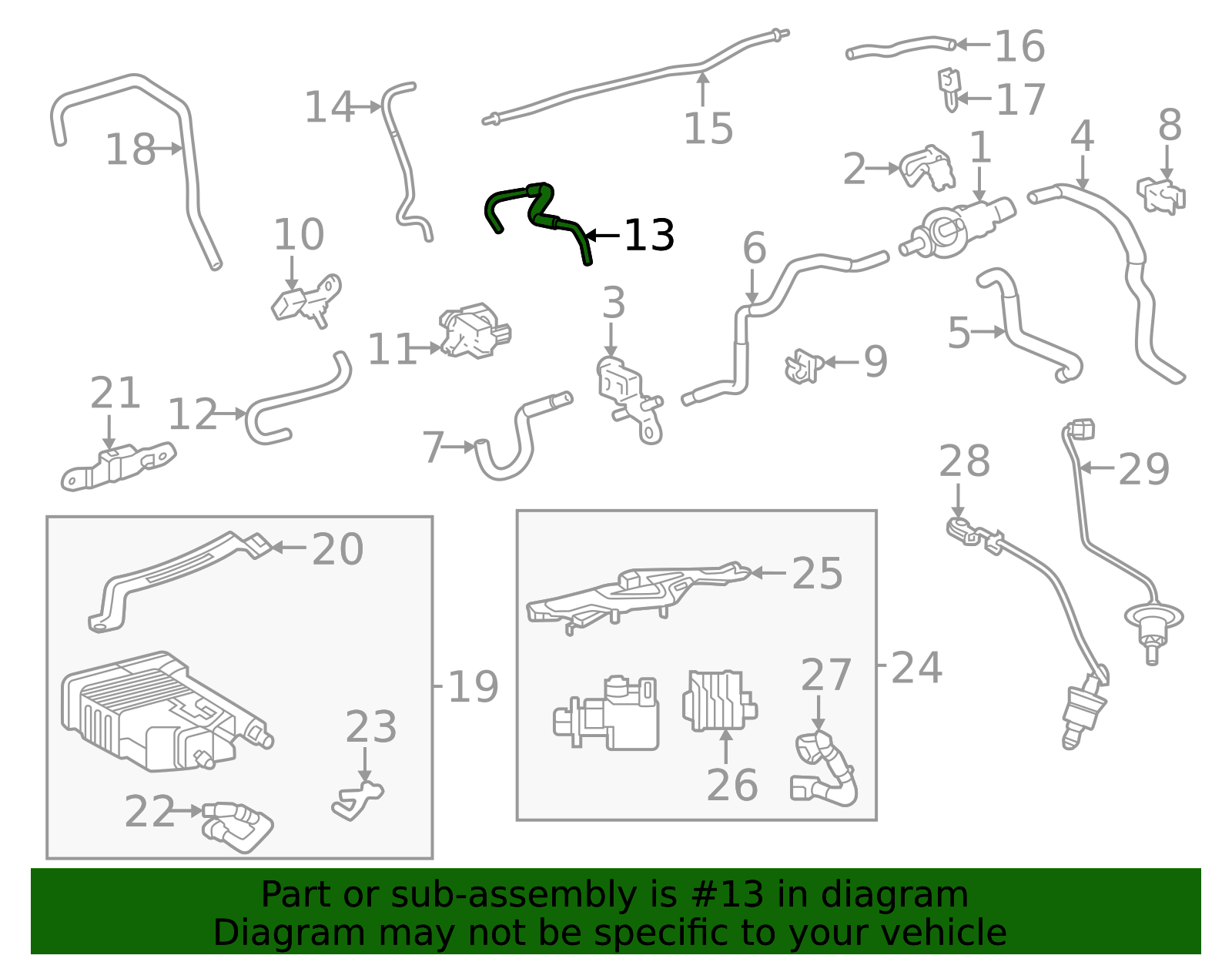 25760-25080 - Evaporative Emissions System Lines Longo Toyota Parts