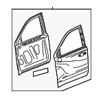 86813359 - : Door Shell for Chevrolet: Silverado 2500 HD, Silverado 3500 HD Image