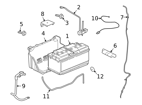 BATTERY for 1999 Jaguar Vanden Plas #2