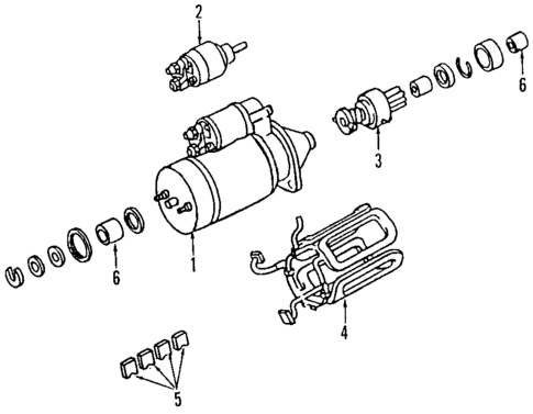Starter for 1992 Mercedes-Benz 300 TE #0
