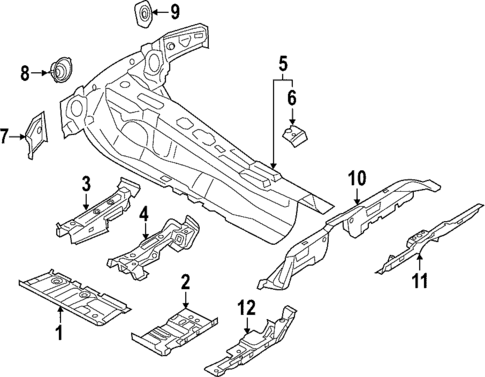 Floor & Rails for 2025 Audi RS7 Sportback #0
