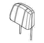 R2TZ58611A08AAA - Body: Headrest for Ford Image