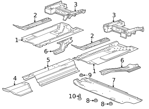 Floor & Rails for 2016 Chevrolet Cruze Limited #0