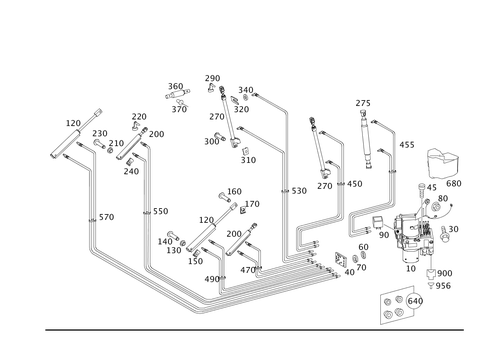 Folding Top Hydraulic System for 2005 Mercedes-Benz CLK55 AMG #0