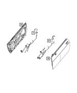 68428100AC - : Front Door Wiring, Left for Mopar Image