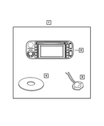 82206406AD - Mopar Accessories - Component Parts: Am/fm Cd W/nav/dvd &amp; Cd-ctrl Radio for Mopar Image