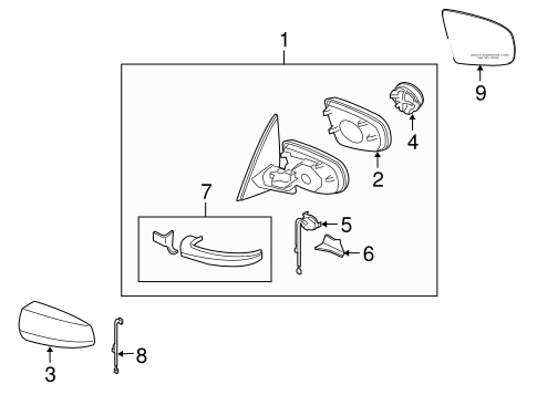Outside Mirrors for 2008 BMW X5 #0