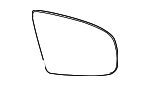 51167298162 - Body: Mirror Glass for BMW: X5, X6 Image
