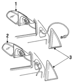 22658101 - Body: Mirror Assembly for Oldsmobile: Achieva Image