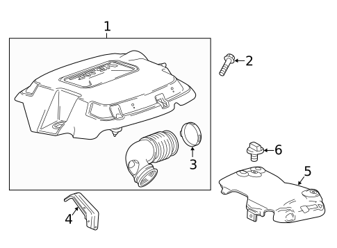 Engine Appearance Cover for 2015 GMC Canyon #0