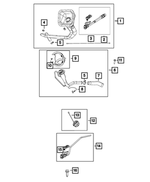 52121253AA - Fuel and Accelerator Pedal: Ground Strap for Mopar Image
