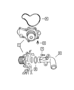 4777173 - Cooling: Water Inlet Tube O Ring for Mopar Image