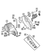 5086332AB - NVG271; Transfer Case: Transfer Rear Case for Dodge: Ram 1500, Ram 2500, Ram 3500 | Ram: 2500, 3500 Image