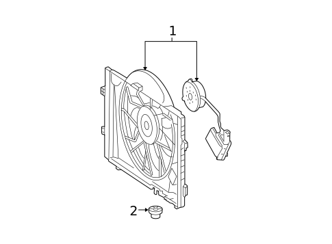 Cooling Fan for 2006 Mercedes-Benz C 350 #0
