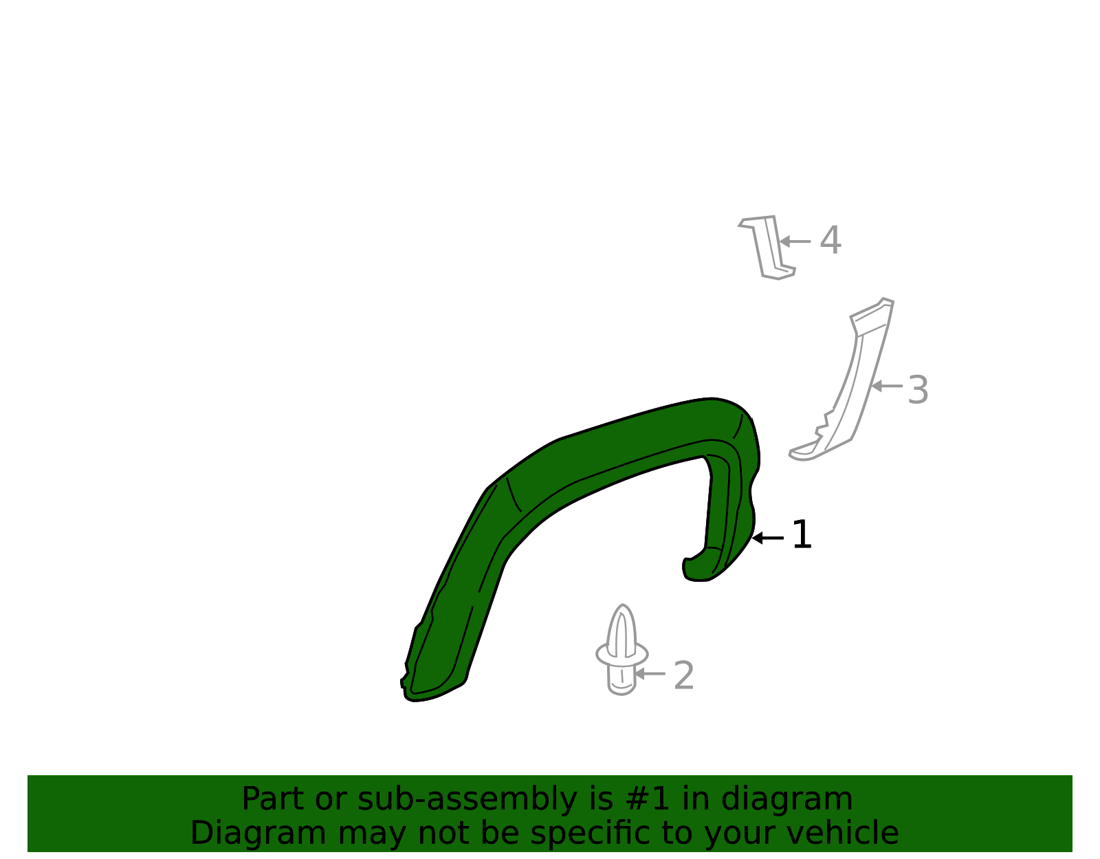 Evan-Fischer Rear Driver Side Fender Flare For 2001-2005 Toyota RAV4 – Primed, Direct Fit