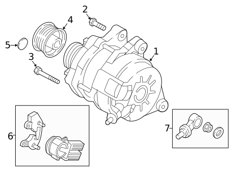 Alternator/Generator & Related Components for 2019 Mazda CX-5 #0
