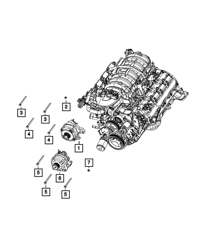 R6029644AB - Electrical: Engine Generator for Mopar Image image