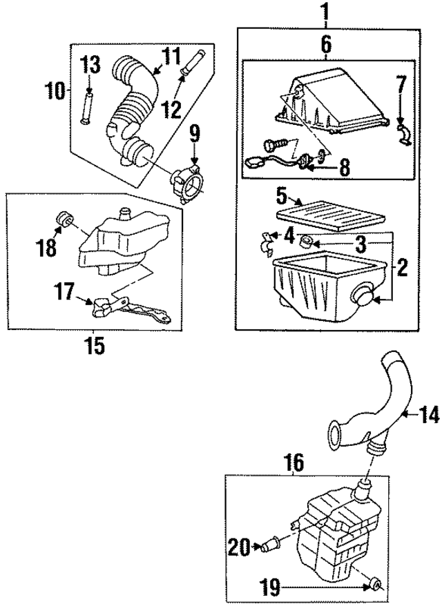 165001E400 - : Air Cleaner Assembly for Nissan Image