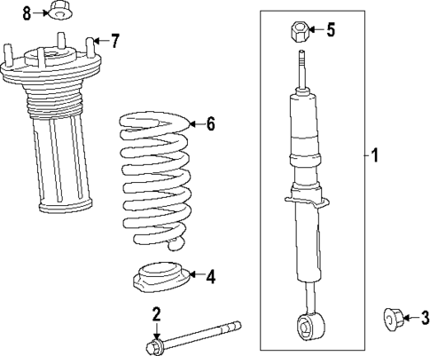 Struts & Components for 2025 Toyota Tacoma #0